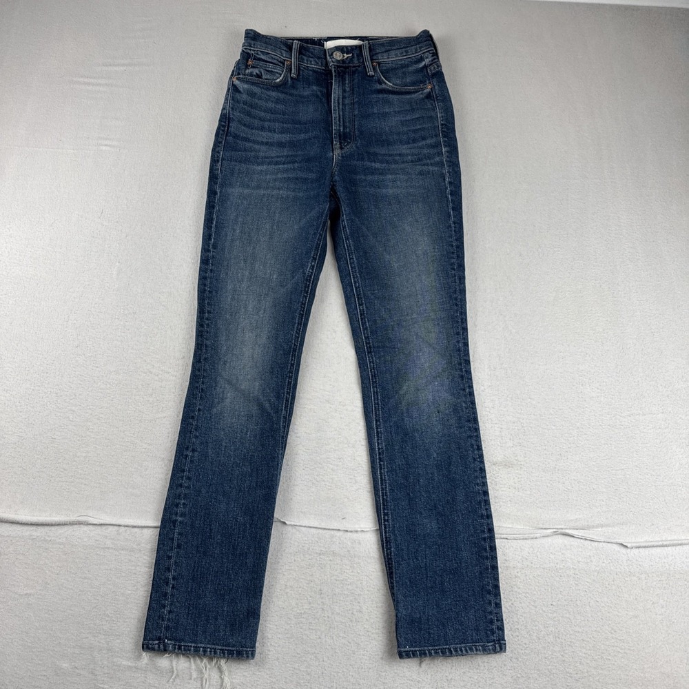 Mother The Dazzler Ankle Fray Womens Jeans Sz 24*26 Cowboys Don't Cry
